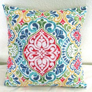 Boho Cushion cover throw set of 2 pillow cushion cover Green/ Red/ White  Yellow